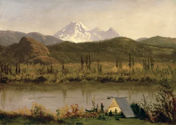 Mount Baker, Washington, vanaf de Frazier River, ca. 1889